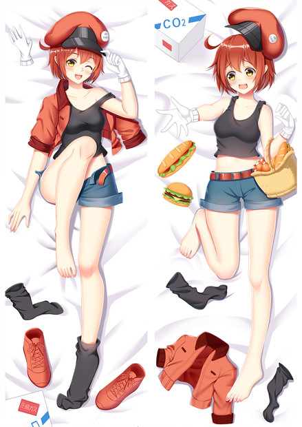 New Red Blood Cell (AE3803) – Cells at Work! Anime Dakimakura Japanese Hugging Body Pillow Cover ADP18087-1