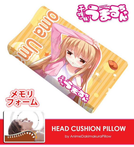 New Umaru Doma - Himouto Umaru-chan Japanese Anime Head Cushion Pillow Deluxe Memory Soft Head Foam H190022 Anime Dakimakura Pillow Shop