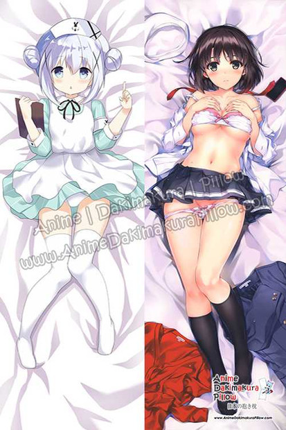 New Chino Kafu – Is the Order a Rabbit and Megumi Kato – Saenai Heroine no Sodatekata Anime Dakimakura Japanese Hugging Body Pillow Cover H3908 H3906 Anime Dakimakura Pillow Shop