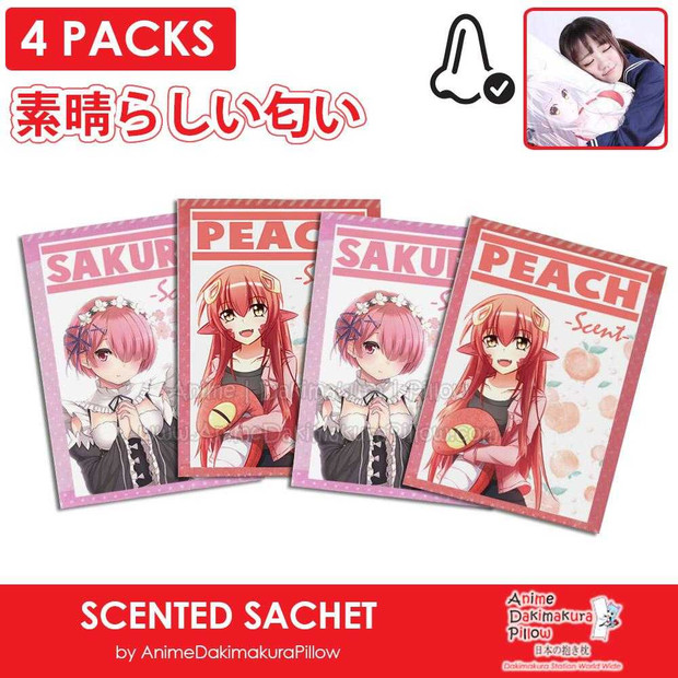 ADP Anime Scented Sachet Fragrance Aroma Packet Wardrobe Air Freshener Sakura and Peach Scent ADP-018 Anime Dakimakura Pillow Shop