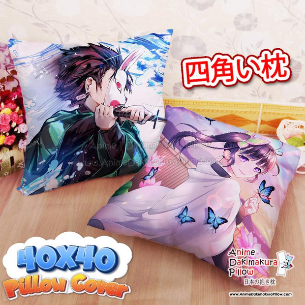 Buy  NEW Tanjiro Kamado _ Kanao Tsuyuri - Demon Slayer 40x40cm Square Anime Dakimakura Throw Pillow Cover FBZ853 at the best price of  US$ 29 | Anime Dakimakura Pillow