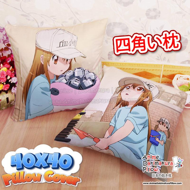 Buy  NEW Platelet - Cells at Work!  40x40cm Square Anime Dakimakura Throw Pillow Cover FBZ681 at the best price of  US$ 29 | Anime Dakimakura Pillow