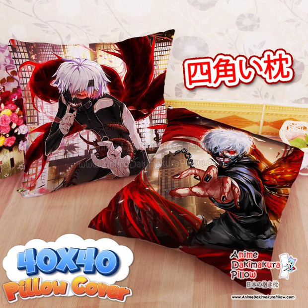 Buy  NEW Ken Kaneki - Tokyo Ghoul 40x40cm Square Anime Dakimakura Throw Pillow Cover FBZ664 at the best price of  US$ 29 | Anime Dakimakura Pillow