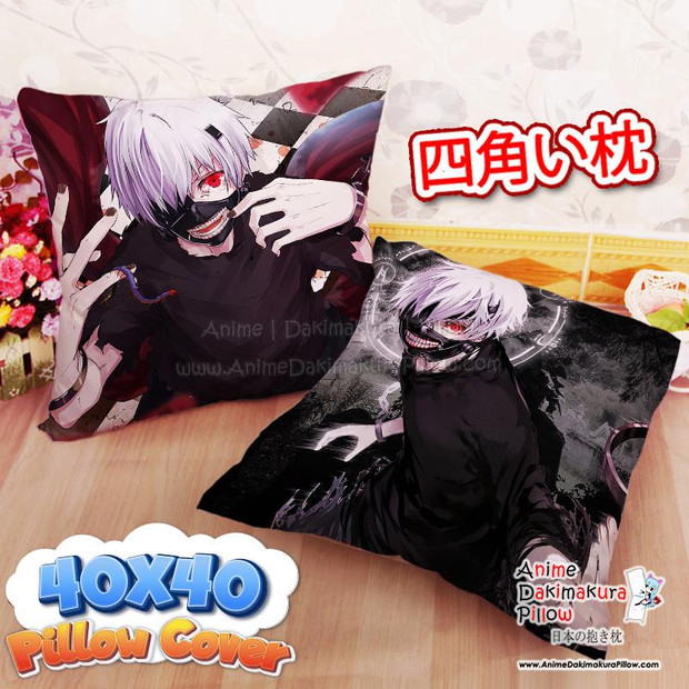 Buy  NEW Ken Kaneki - Tokyo Ghoul 40x40cm Square Anime Dakimakura Throw Pillow Cover FBZ557 at the best price of  US$ 29 | Anime Dakimakura Pillow