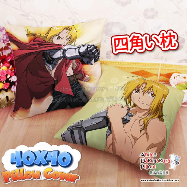 Buy  NEW Edward Elric - Full Metal Alchemist Brotherhood 40x40cm Square Anime Dakimakura Throw Pillow Cover FBZ558 at the best price of  US$ 29 | Anime Dakimakura Pillow