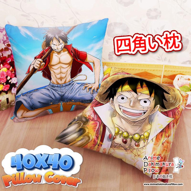 Buy  NEW Monkey D. Luffy - One Piece 40x40cm Square Anime Dakimakura Throw Pillow Cover FBZ559 at the best price of  US$ 29 | Anime Dakimakura Pillow