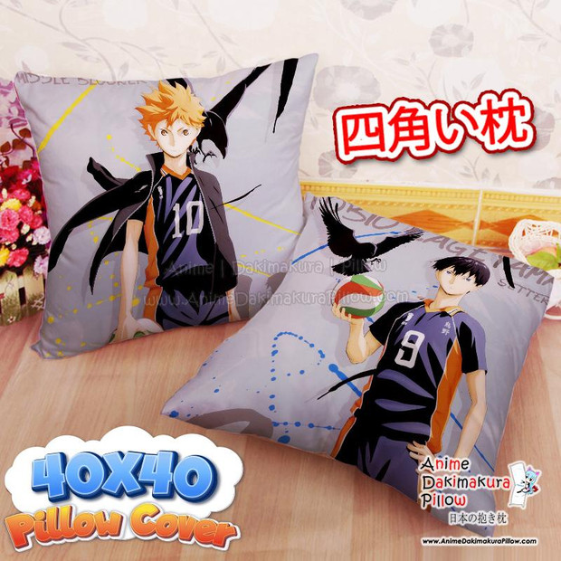 Buy  NEW Shy Hinata & Tobio Kageyama 40x40cm Square Anime Dakimakura Throw Pillow Cover FBZ420 at the best price of  US$ 29.99 | Anime Dakimakura Pillow