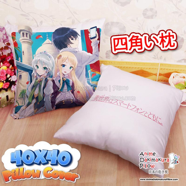 Buy  NEW In Another World With My Smartphone 40x40cm Square Anime Dakimakura Throw Pillow Cover FBZ423 at the best price of  US$ 29.99 | Anime Dakimakura Pillow