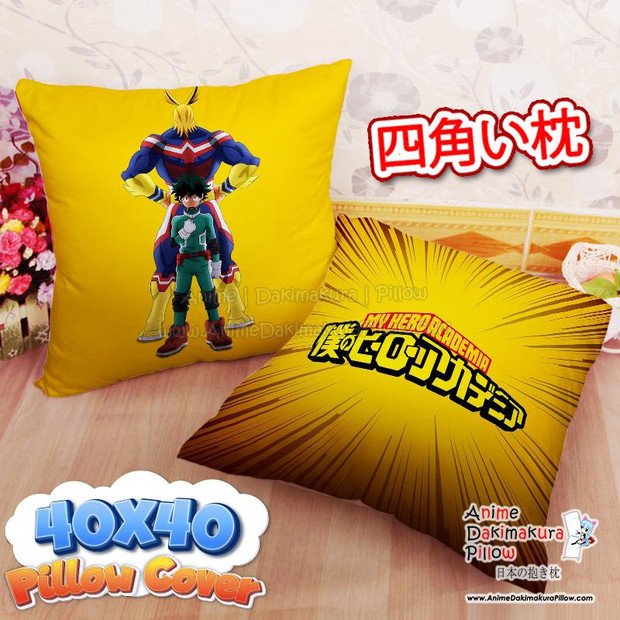 Buy  NEW Izuku Midoriya - All Might - My Hero Academia 40x40cm Square Anime Dakimakura Throw Pillow Cover FBZ297 at the best price of  US$ 29.99 | Anime Dakimakura Pillow