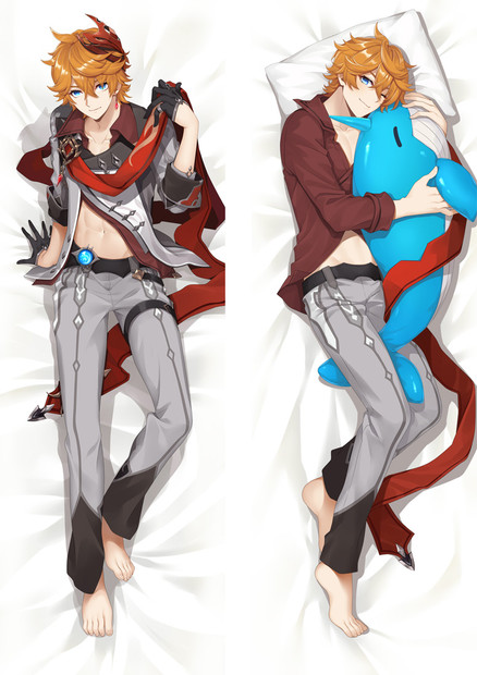 ADP Tartaglia - Genshin Impact Anime Dakimakura Japanese Pillow Cover ADP-PC-21049-1