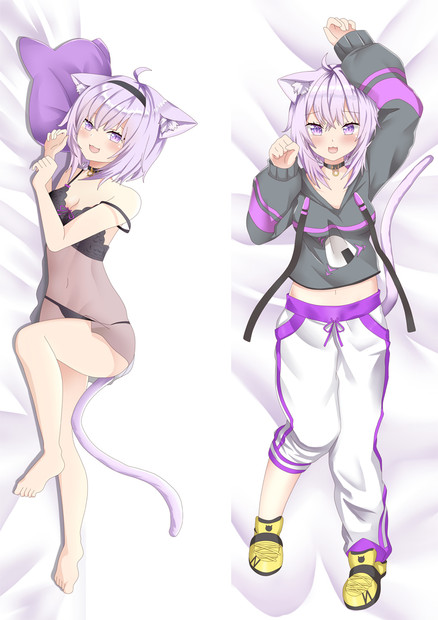 ADP Nekomata Okayu - Vtuber Anime Dakimakura Japanese Pillow Cover ADP-PC-21815