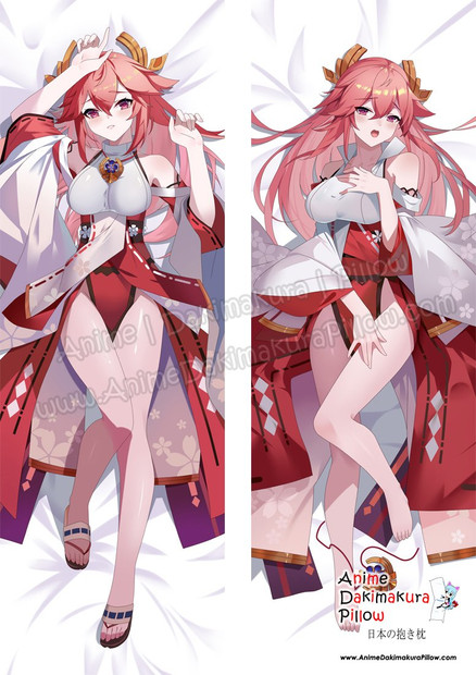 ADP Yae Miko - Genshin Impact Anime Dakimakura Japanese Pillow Cover ADP-PC-21839
