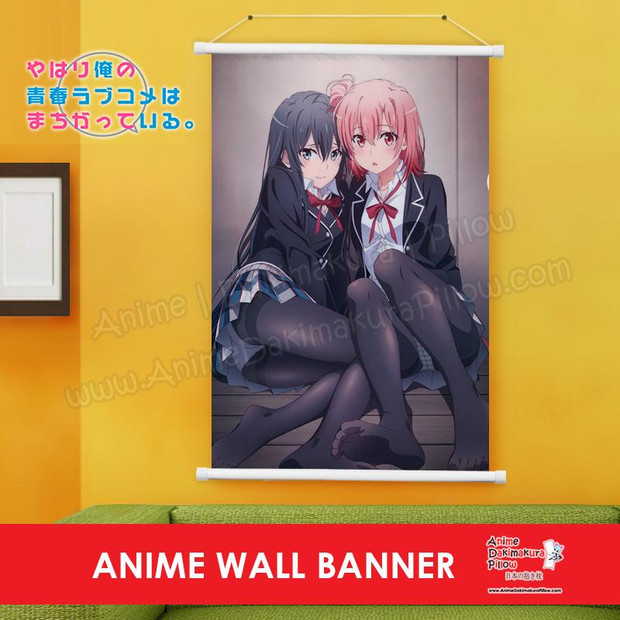 NEW Yui Yuigahama & Yukino Yukinoshita - OreGairu Anime Wall Scroll Poster BH1878