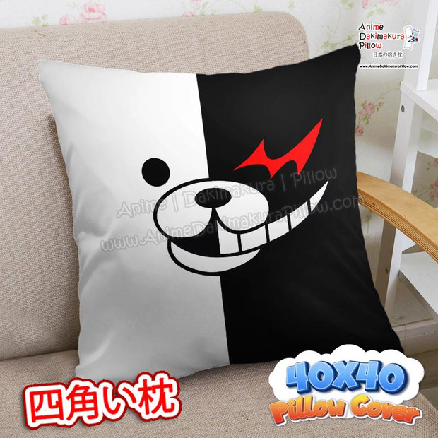 NEW Danganronpa 40x40cm Square Anime Dakimakura Throw Pillow Cover FBZ100