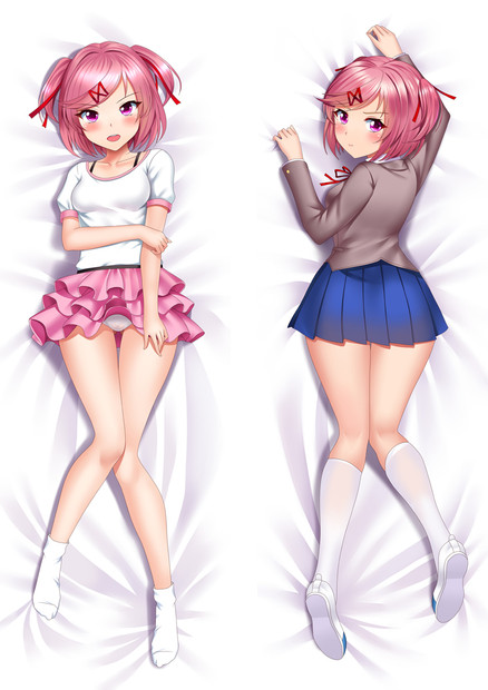 ADP Natsuki - Heartbeat Literature Club Plus Anime Dakimakura Japanese Pillow Cover ADP-PC-211149