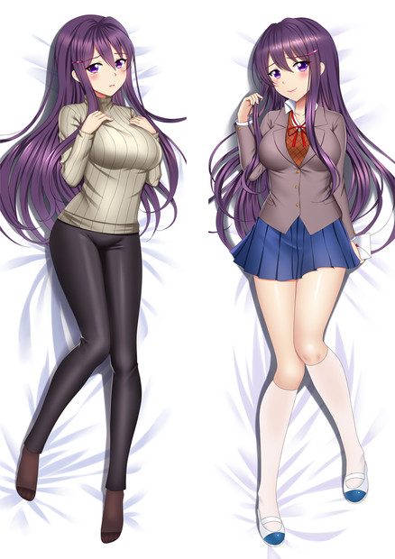 ADP Yuri - Heartbeat Literature Department Plus Anime Dakimakura Japanese Pillow Cover ADP-PC-211134