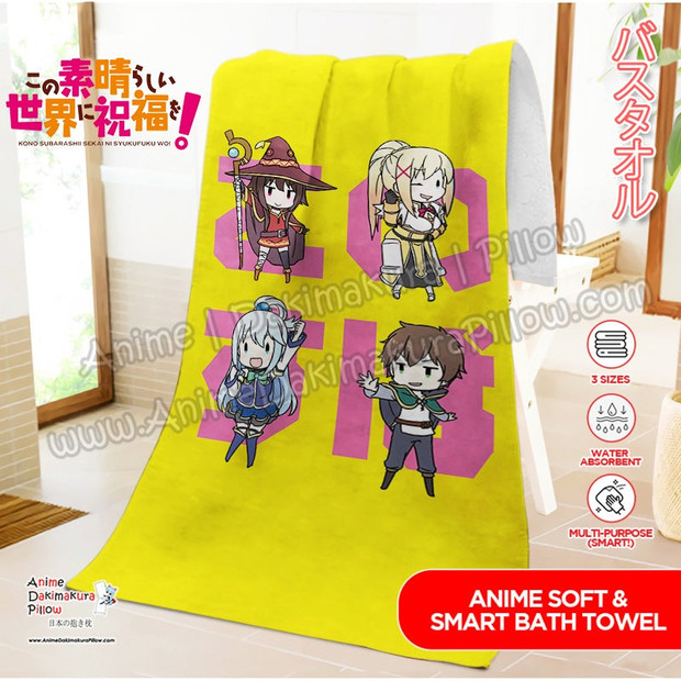 Buy  ADP Konosuba Premium Anime Soft & Smart Bath Towels DYJ-137 at the best price of  US$ 19.99 | Anime Dakimakura Pillow