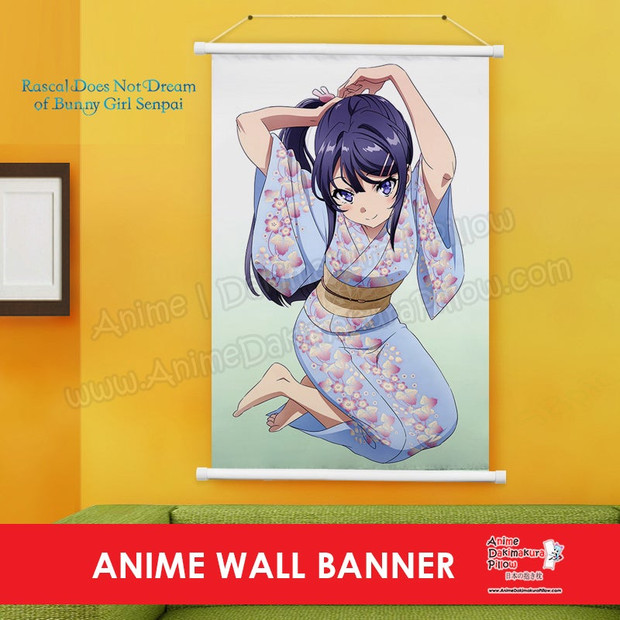 NEW Youth Pig Head Boys Will Never Dream of Bunny Girl Anime Wall Scroll Poster BH1668