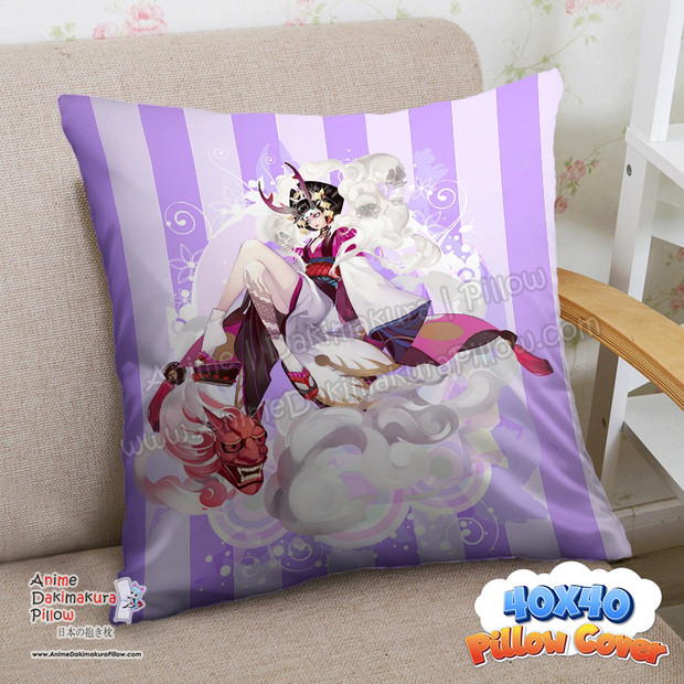 NEW Hone Onna - Onmyoji 40x40cm Square Anime Dakimakura Throw Pillow Cover FBZ024