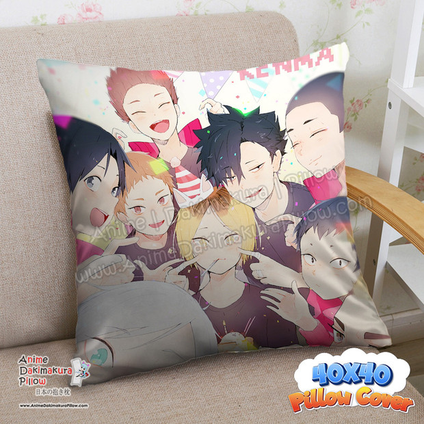 NEW Haikyuu 40x40cm Square Anime Dakimakura Throw Pillow Cover FBZ035