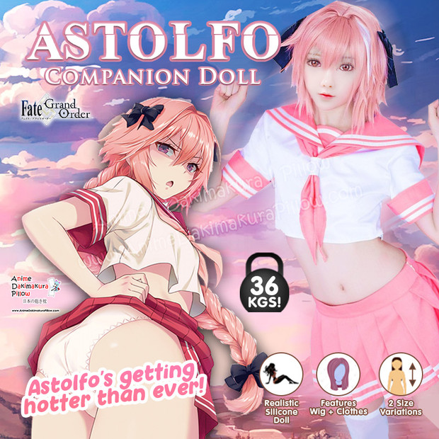 ADP Astolfo - Fate TYPE-MOON "Full of Lust School Fuck" Dress-Up Sex Doll OH-DL-005 | 36 kg