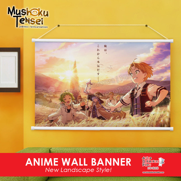 NEW Mushoku Tensei Jobless Reincarnation Anime Wall Scroll Poster BH340