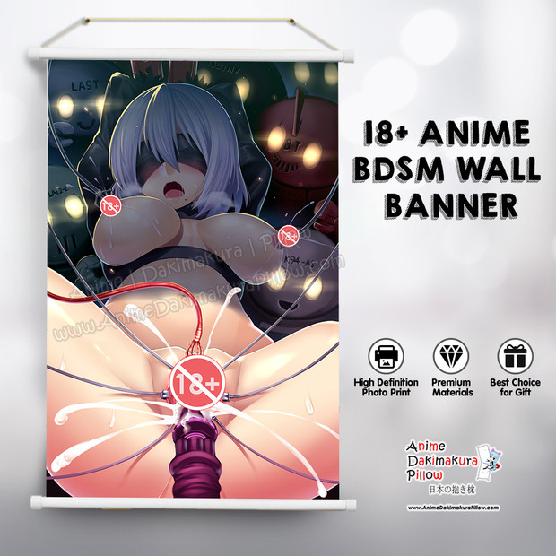 ADP Nier: Automata Yorha 2B Pleasurable Misery 18+ BDSM Premium Mature Wall Banner ADP-SMB-012