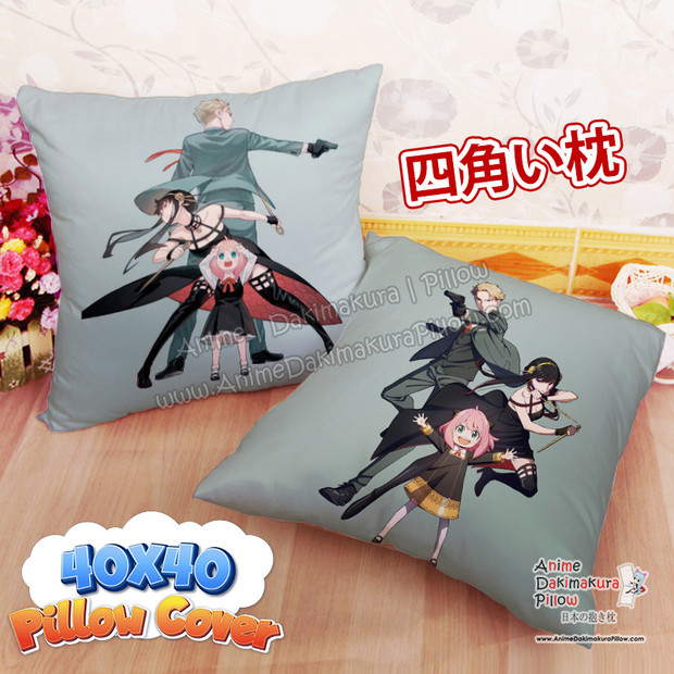 SALE -Spy X Family 40x40cm Square Anime Dakimakura Throw Pillow Cover FBZ955