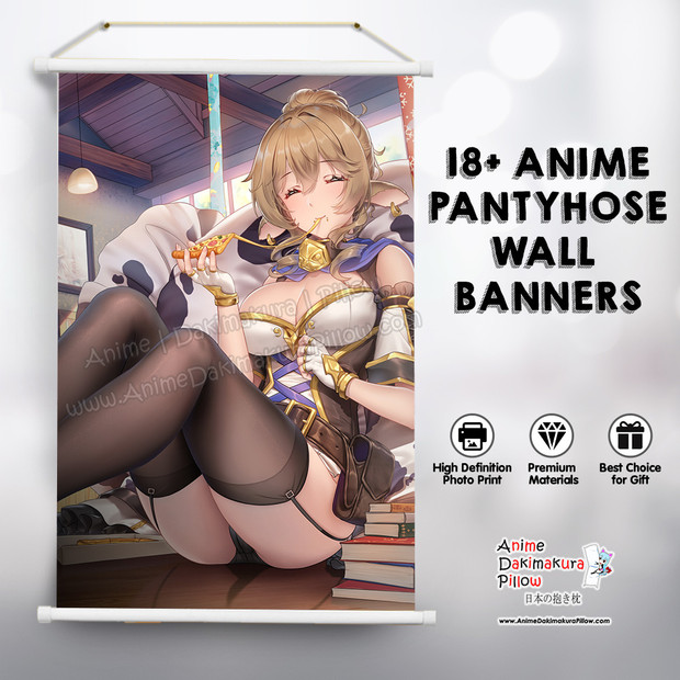 ADP "Enjoying A Piece of Pizza!" 18+ Pantyhose Premium Mature Wall Banner ADP-PB-001