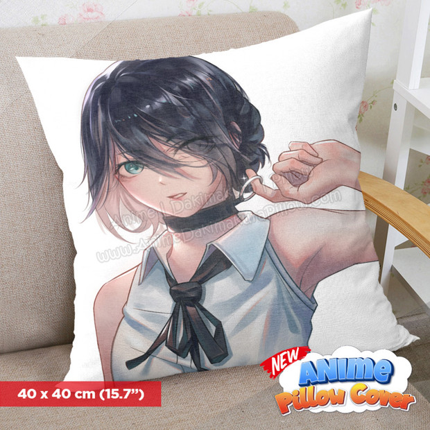 NEW Chainsaw Man 40x40cm Square Anime Dakimakura Throw Pillow Cover ERO-PC-030