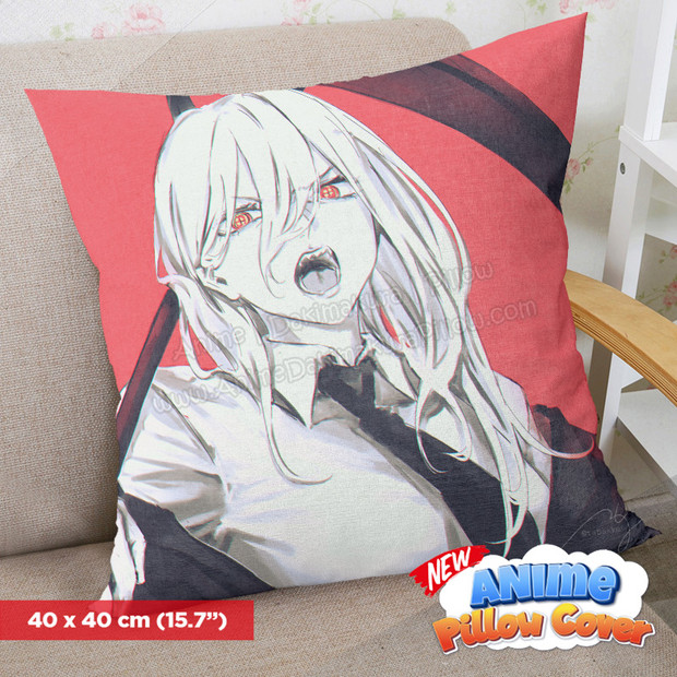 NEW Chainsaw Man 40x40cm Square Anime Dakimakura Throw Pillow Cover ERO-PC-038