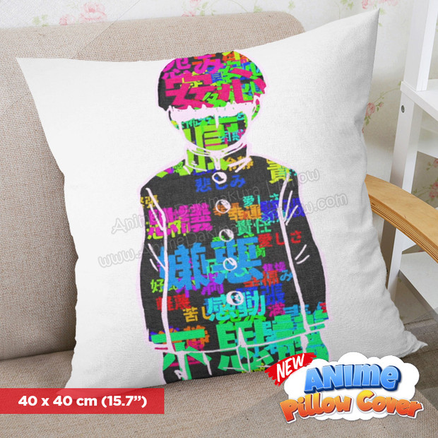 NEW MOB Psycho 100 40x40cm Square Anime Dakimakura Throw Pillow Cover ERO-PC-060