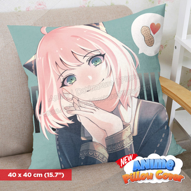 NEW SPY X FAMILY 40x40cm Square Anime Dakimakura Throw Pillow Cover ERO-PC-069