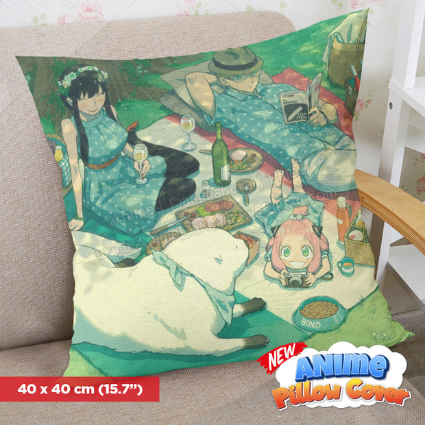 NEW SPY X FAMILY 40x40cm Square Anime Dakimakura Throw Pillow Cover ERO-PC-075
