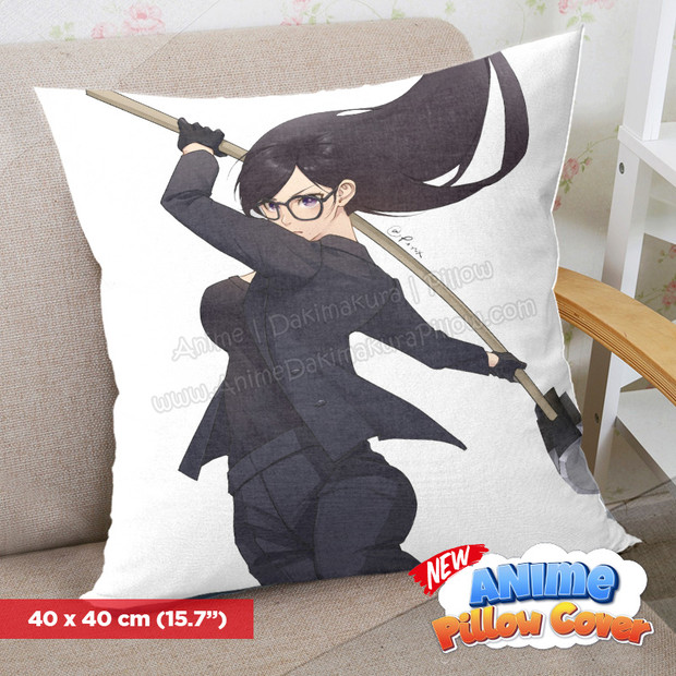 ADP Summer Time Rendering 40x40cm Square Anime Dakimakura Throw Pillow Cover ERO-PC-085