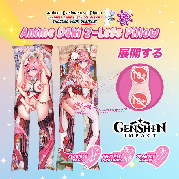 ADP Genshin Impact Anime Daki 2-Legs Pillow Waifu Yae Miko | ADP-TL-077