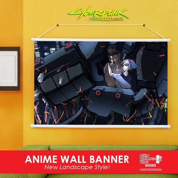 ADP Lucy and David -  Cyberpunk Edgerunners Anime Wall Scroll Poster ERO-WB-136