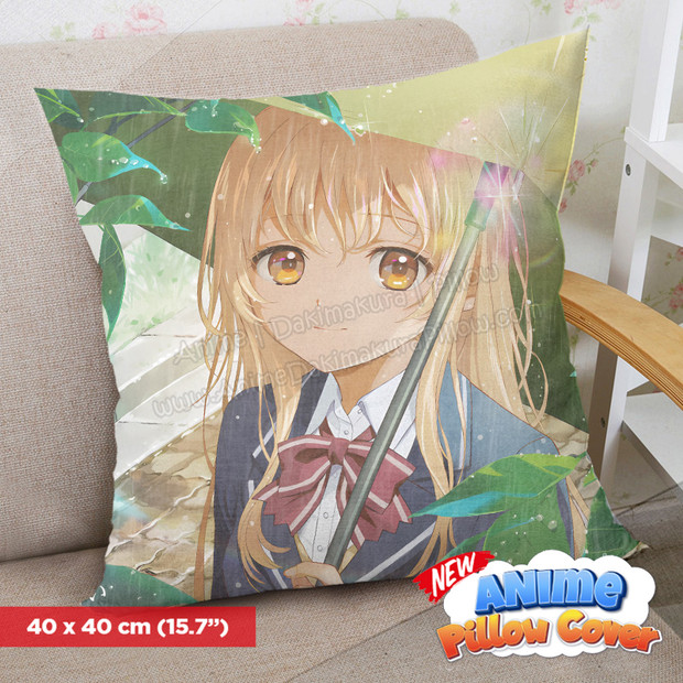 ADP The Angel Next Door Spoils Me Rotten 40x40cm Square Anime Dakimakura Throw Pillow Cover ERO-PC-165