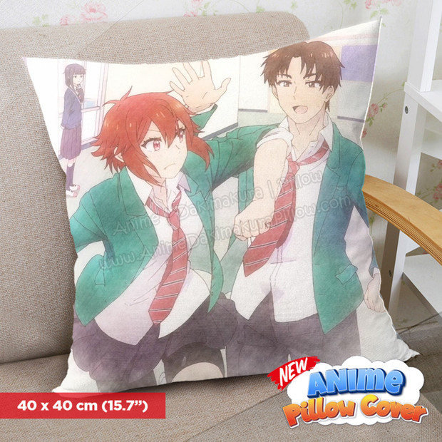ADP Tomo-Chan Is A Girl! 40x40cm Square Anime Dakimakura Throw Pillow Cover ERO-PC-171