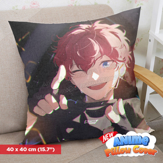 ADP Ensemble Stars! 40x40cm Square Anime Dakimakura Throw Pillow Cover ERO-PC-201