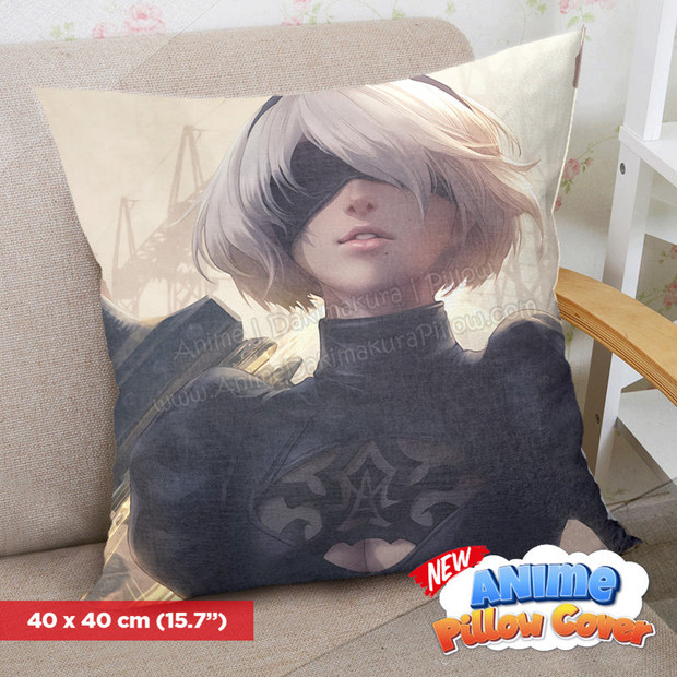 ADP NieR Automata 40x40cm Square Anime Dakimakura Throw Pillow Cover ERO-PC-229