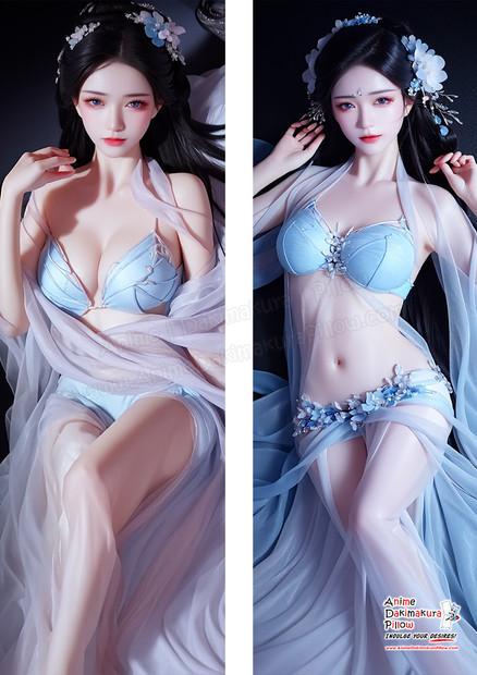 ADP Sexy Blue Bikini Girl - 3D CG Anime Dakimakura Japanese Pillow Cover ERO-CG-AIP-007
