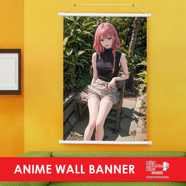 ADP Delightful Outdoor Redhead Girl 3D AI CG Anime Wall Scroll Poster ERO-CG-AIB-011