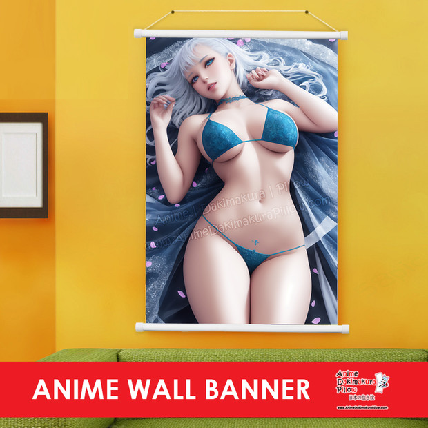 ADP Winsome Blue Bikini Woman 3D CG Anime Wall Scroll Poster ERO-CG-AIB-021