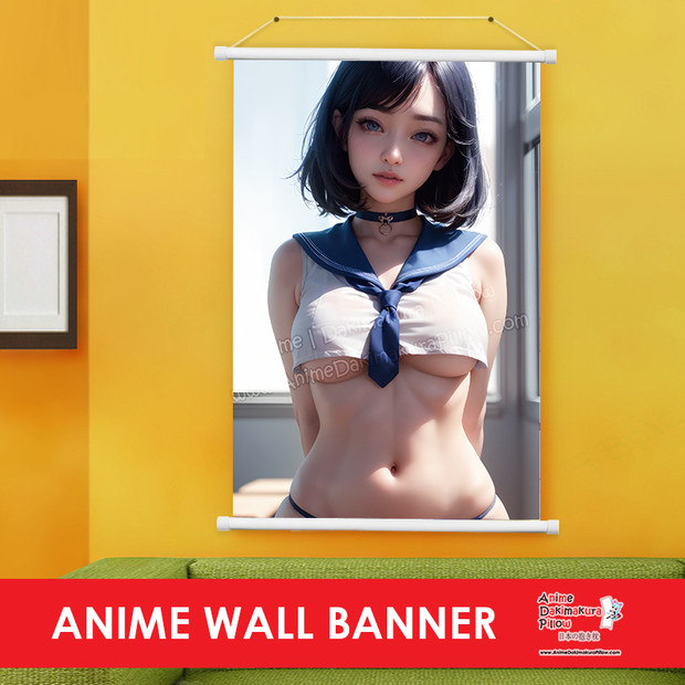 ADP Lovely Short Hair School Girl 3D CG Anime Wall Scroll Poster ERO-CG-AIB-052