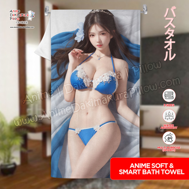ADP Pretty Seductive Bikini Maiden 3D CG Anime Soft & Sexy Towel ERO-CG-AIT-027