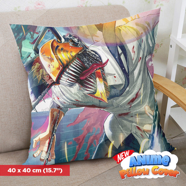 ADP Denji - Chainsaw Man 40x40cm Square Anime Dakimakura Throw Pillow Cover ERO-PC-311