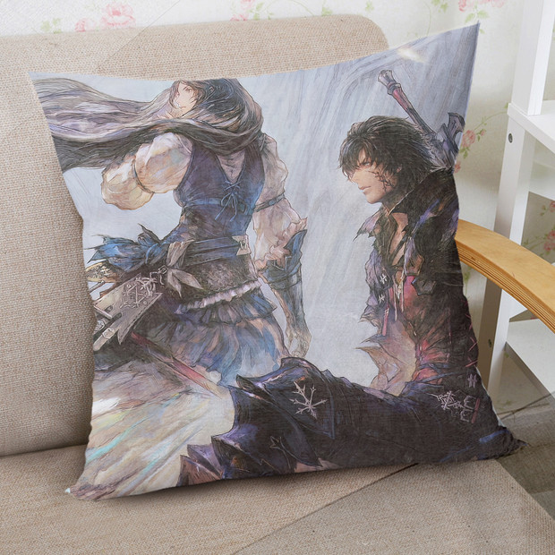 ADP Clive and Jill Final Fantasy XVI 40x40cm Square Anime Dakimakura Throw Pillow Cover ADP-GM-PC40-FF16 - 34