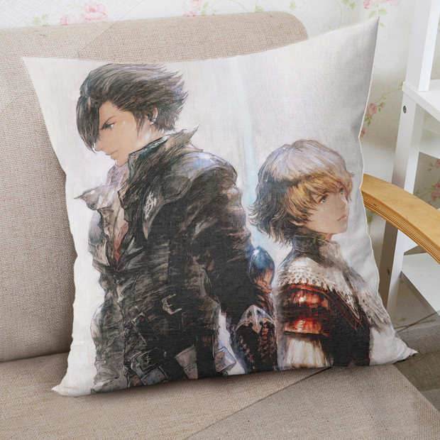 ADP Clive and Joshua Final Fantasy XVI 40x40cm Square Anime Dakimakura Throw Pillow Cover ADP-GM-PC40-FF16 - 40