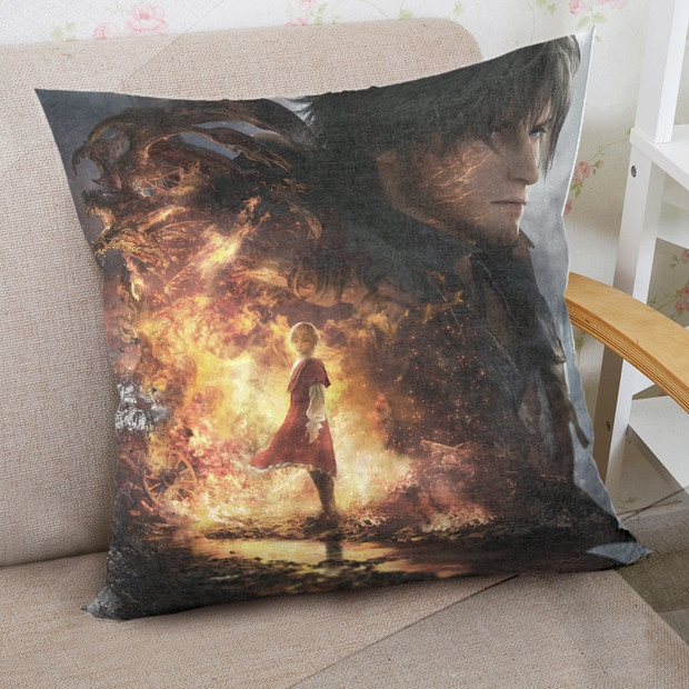 ADP KV Final Fantasy XVI 40x40cm Square Anime Dakimakura Throw Pillow Cover ADP-GM-PC40-FF16 - 53
